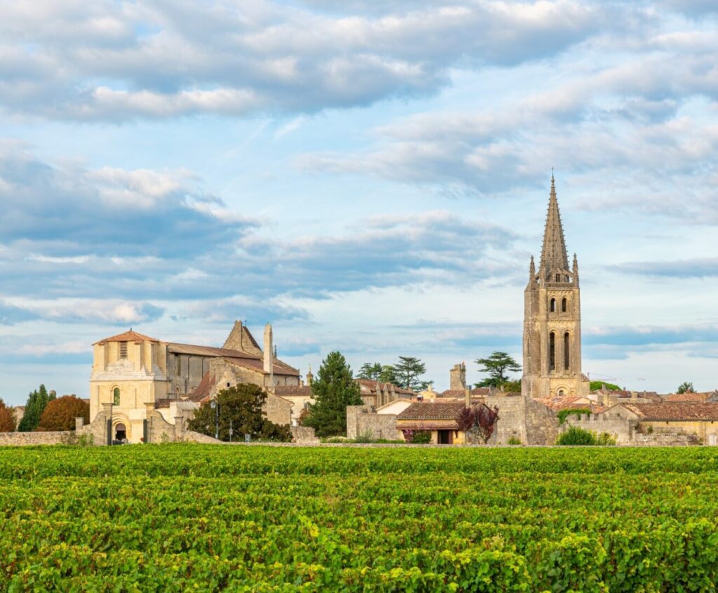 Frankrijk per trein wijngaarden Bordeaux shutterstock 2350727599